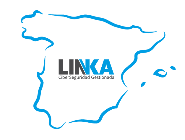 Mapa de cobertura de CiberSeguridad de GRUPO LINKA en España